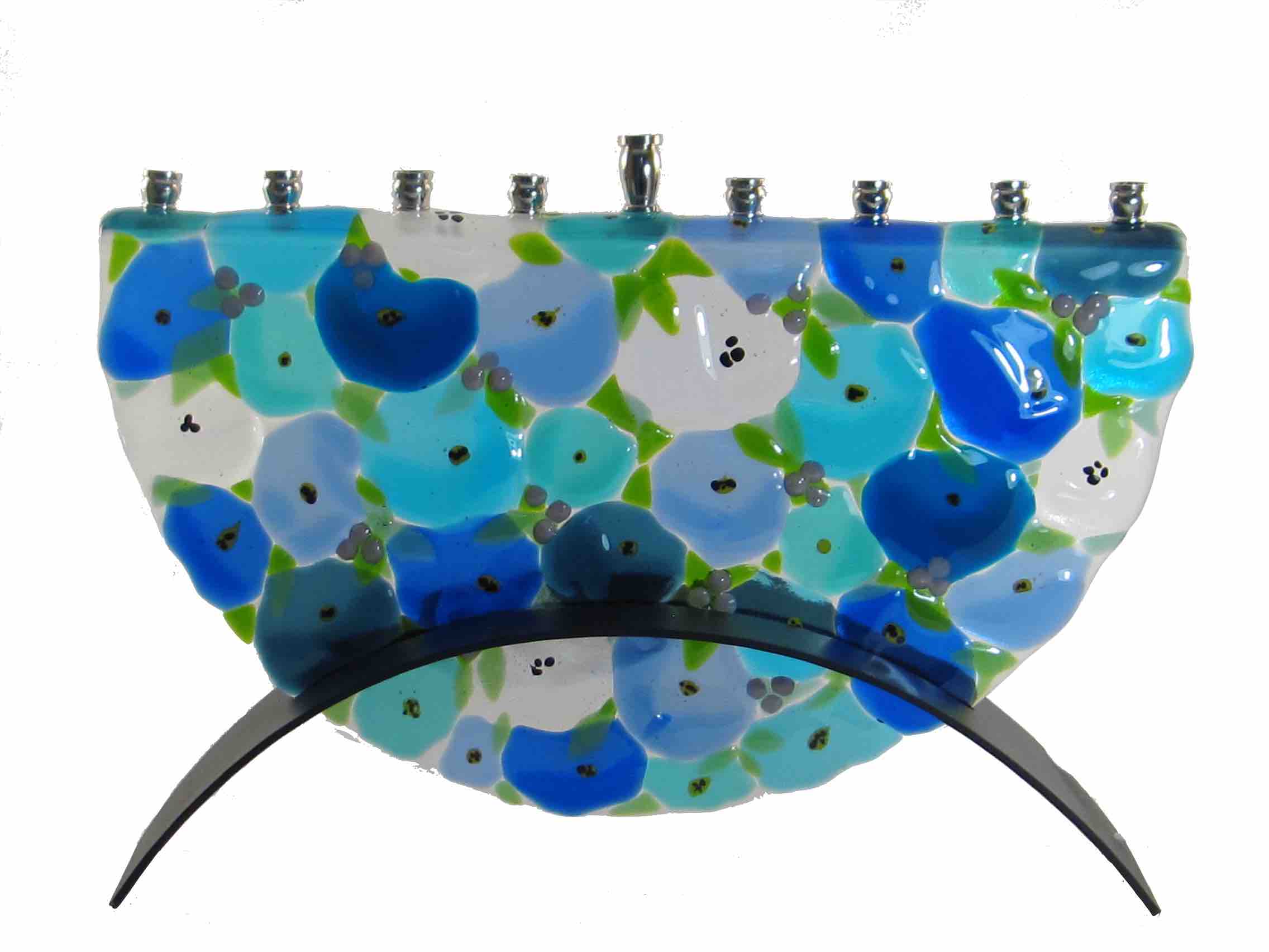 Forget-Me-Not Menorah