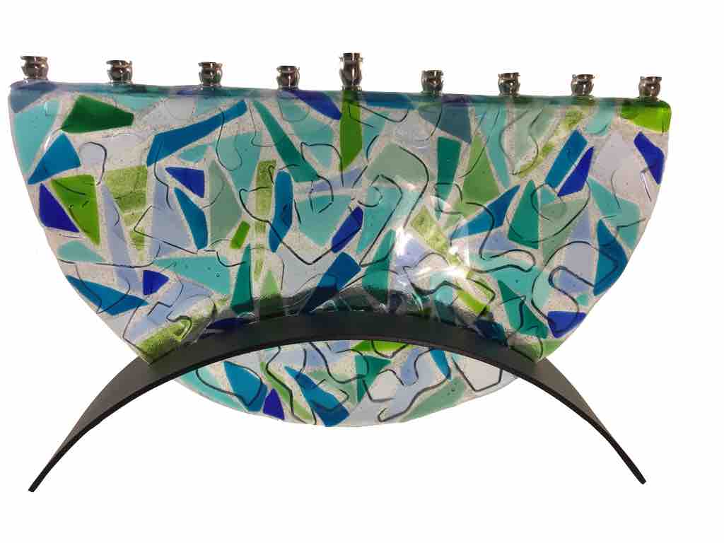 Hebrew Letters Menorah