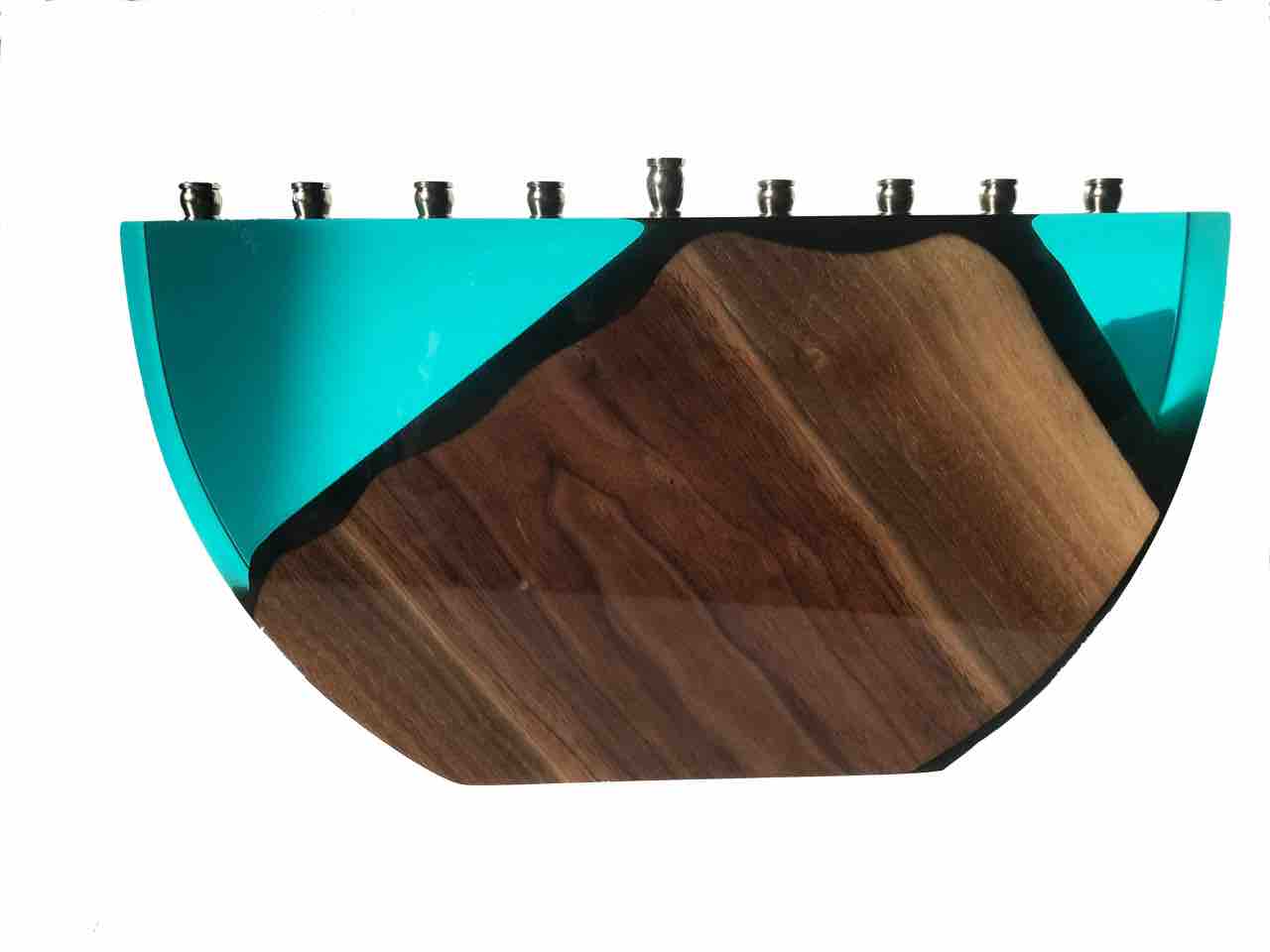 Wooden Mountain Menorah