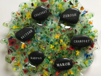 Wildflower Glass Seder Plate