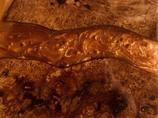 Red Elm Burl, Copper Metallic Resin
